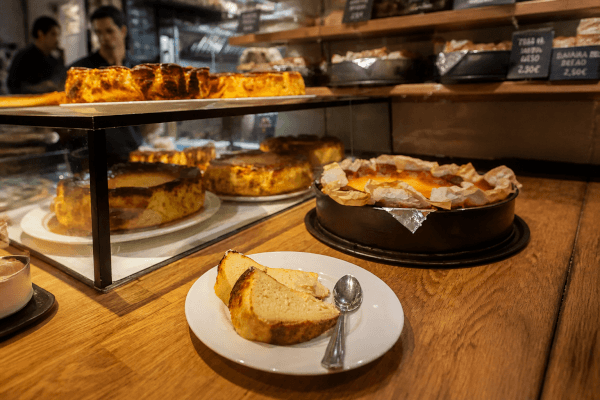 Tarta de queso del bar La Viña